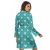 Saint Patrick's Day Shamrock Print Pattern Women's Robe-grizzshop