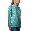 Saint Patrick's Day Shamrock Print Pattern Women's Sweatshirt-grizzshop