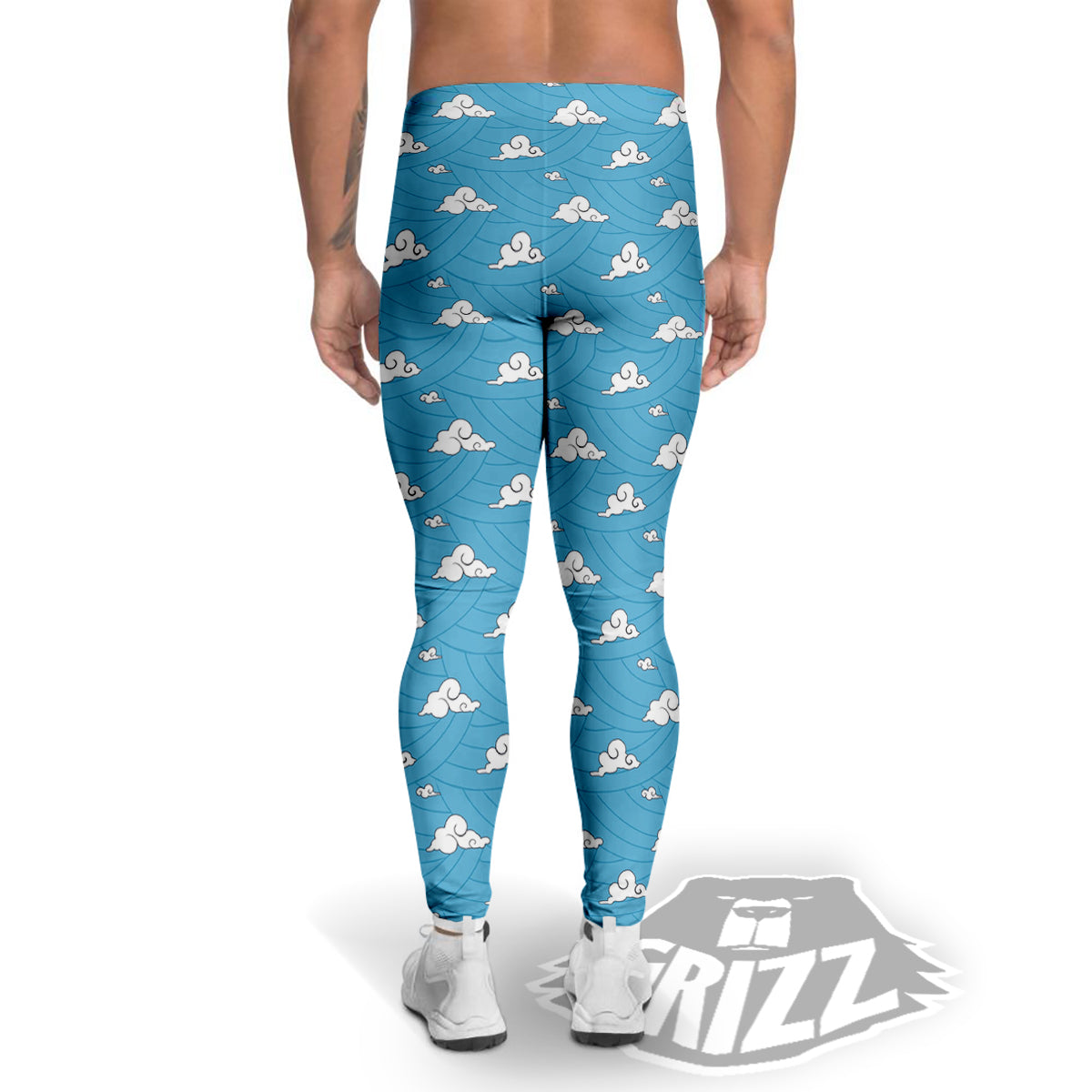 Sakonji Print Pattern Men's Leggings-grizzshop