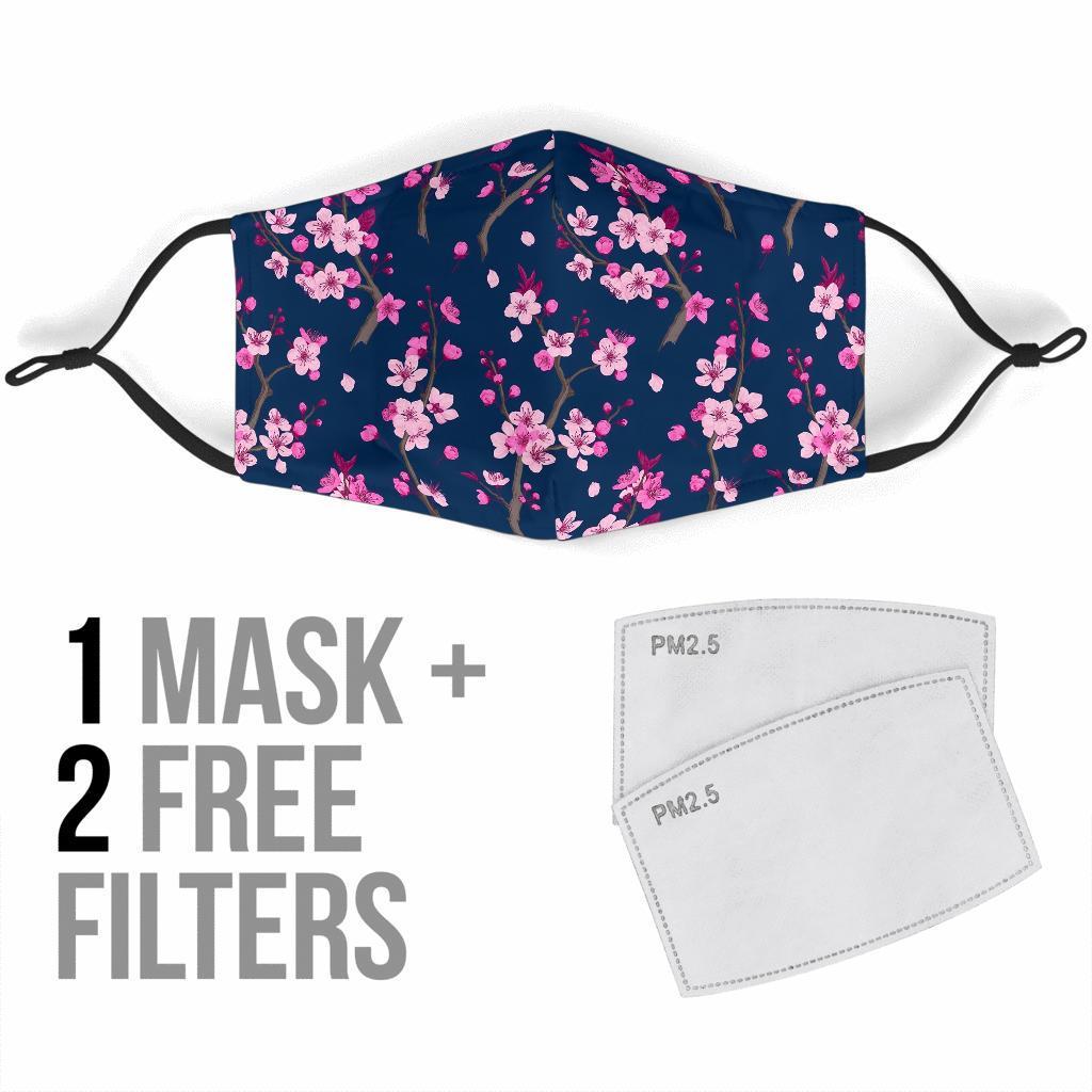 Sakura Cherry Blossom Face Mask-grizzshop