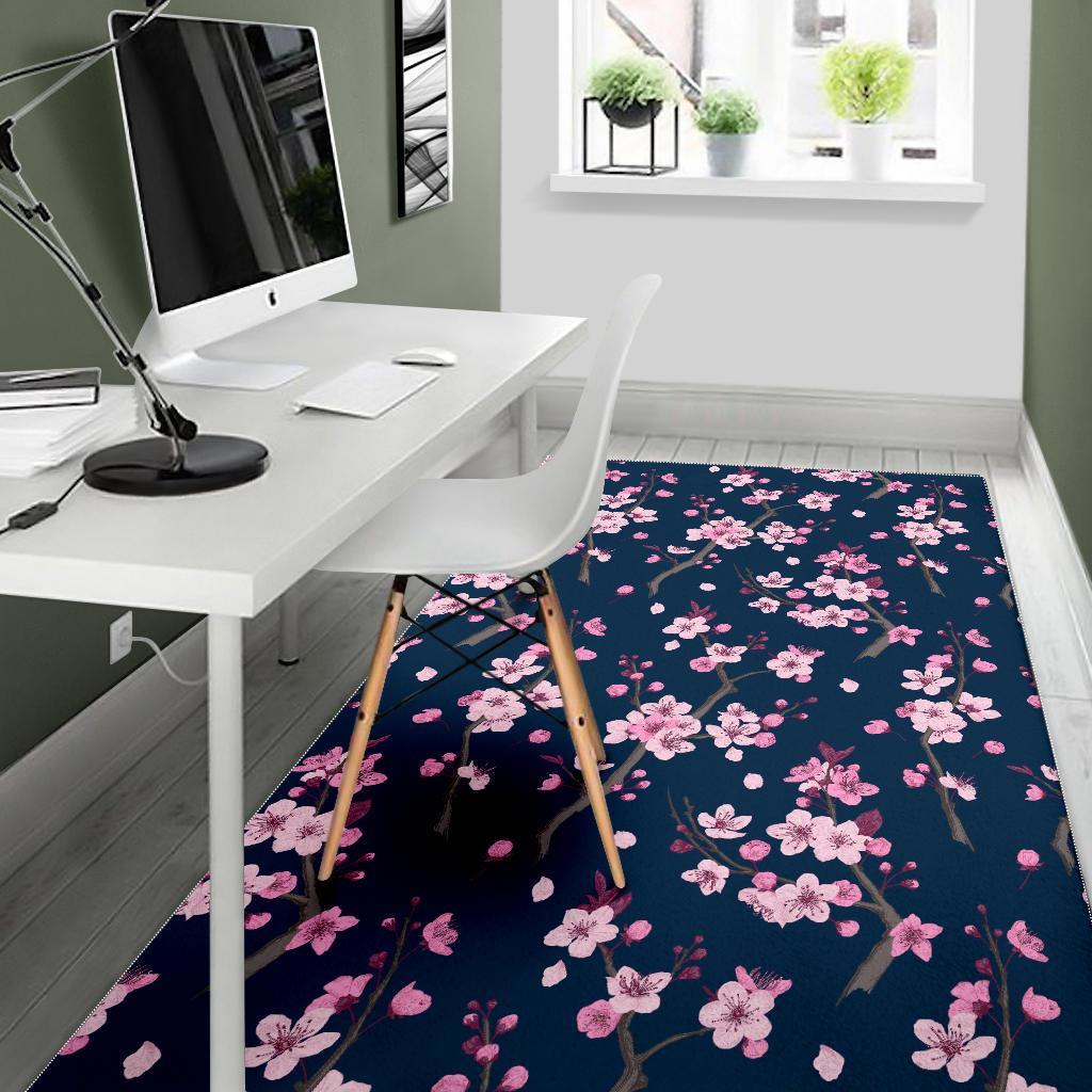 Sakura Cherry Blossom Floor Mat-grizzshop