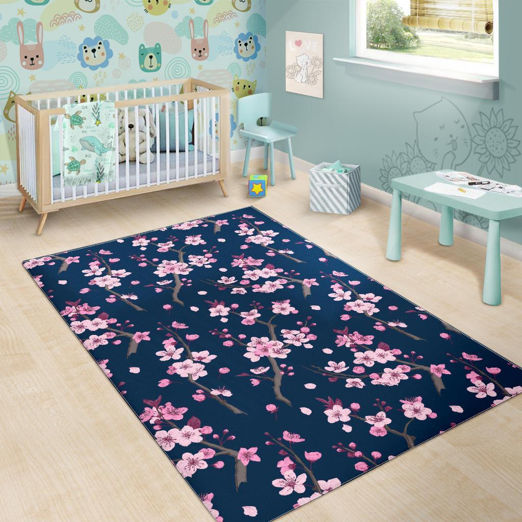 Sakura Cherry Blossom Floor Mat-grizzshop