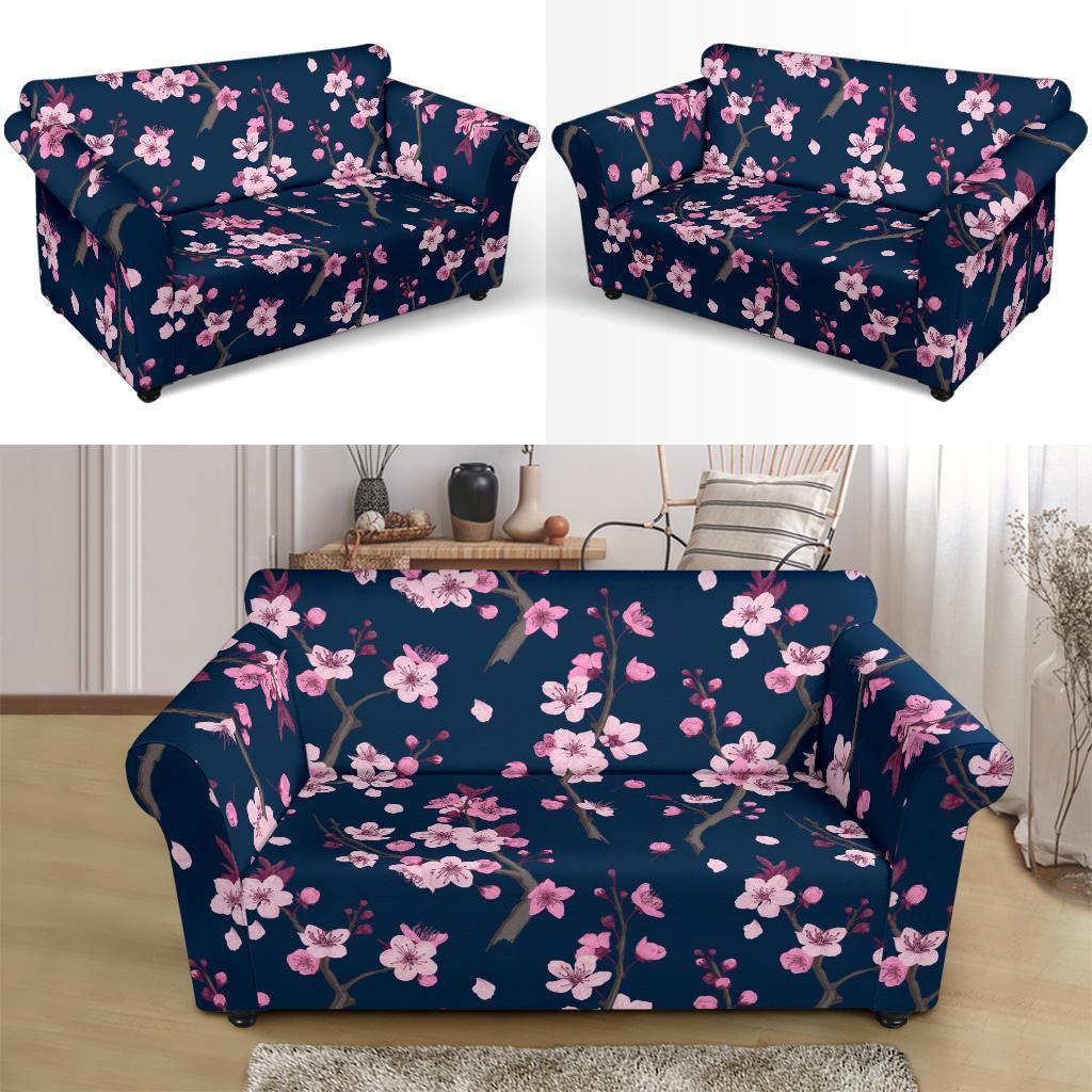 Sakura Cherry Blossom Loveseat Cover-grizzshop