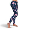 Sakura Cherry Blossom Pattern Print Pattern Women Leggings-grizzshop