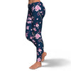 Sakura Cherry Blossom Pattern Print Pattern Women Leggings-grizzshop