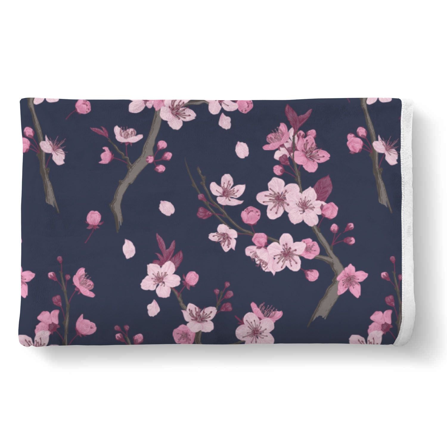 Sakura Cherry Blossom Pattern Print Throw Blanket-grizzshop