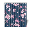 Sakura Cherry Blossom Print Bathroom Shower Curtain-grizzshop