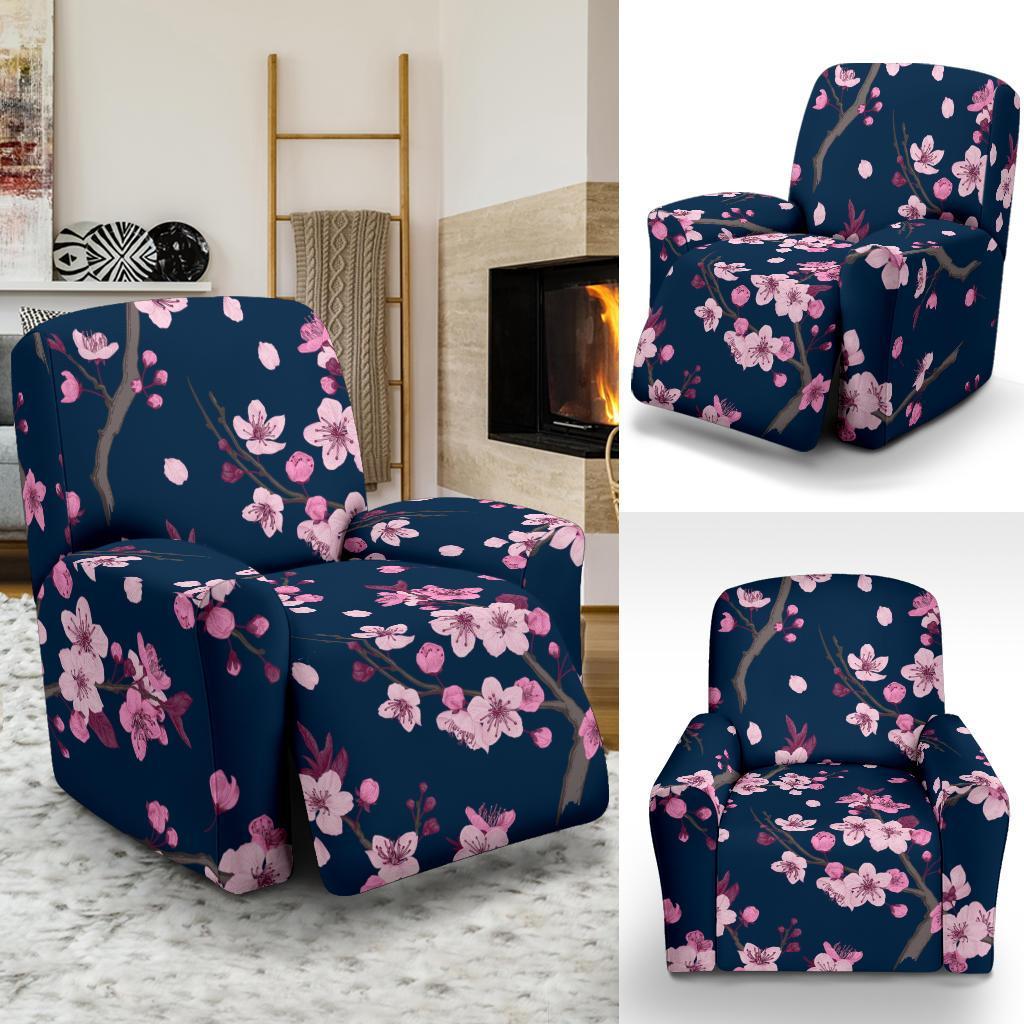 Sakura Cherry Blossom Recliner Cover-grizzshop