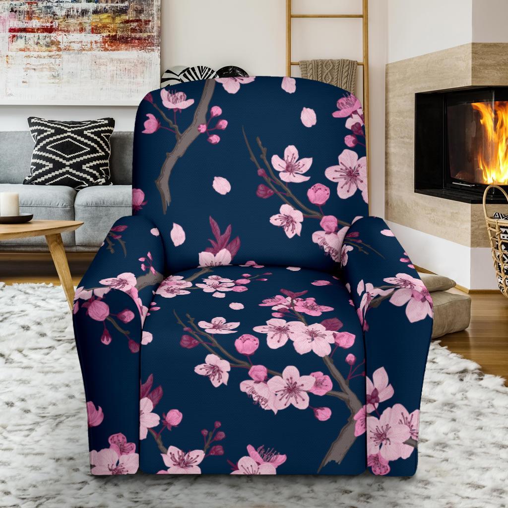 Sakura Cherry Blossom Recliner Cover-grizzshop