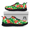 Salad Vegetable Print Pattern Black Sneaker-grizzshop