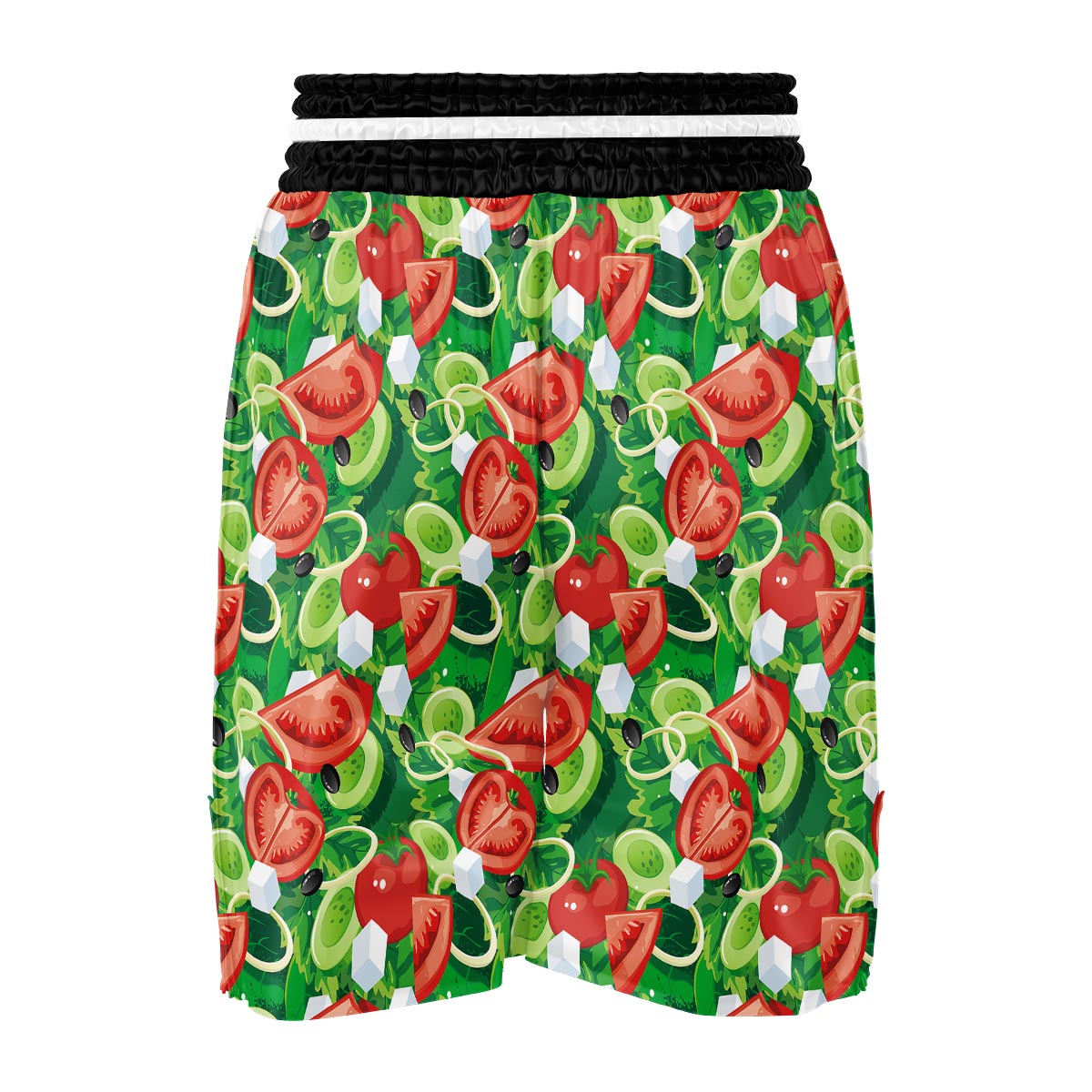 Salad Vegetable Print Pattern Boxing Shorts-grizzshop