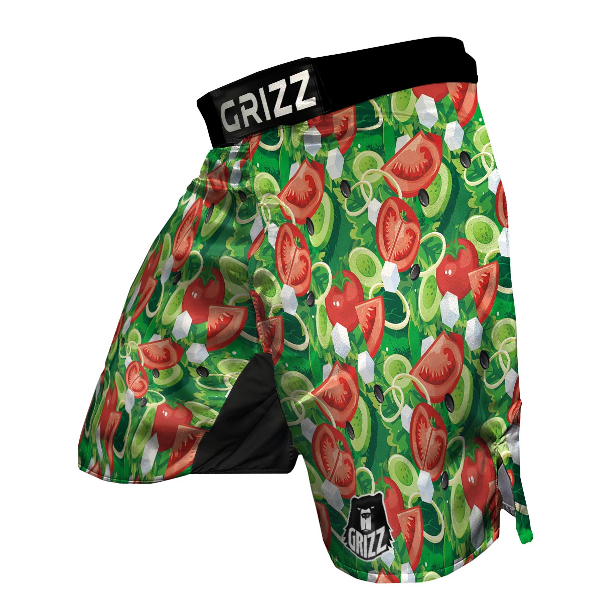 Salad Vegetable Print Pattern MMA Shorts-grizzshop