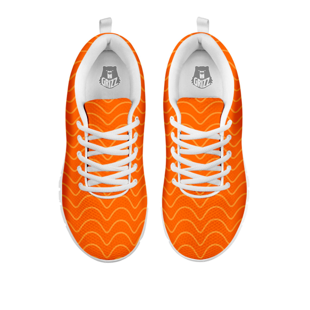 Salmon Fillet Print White Sneaker-grizzshop
