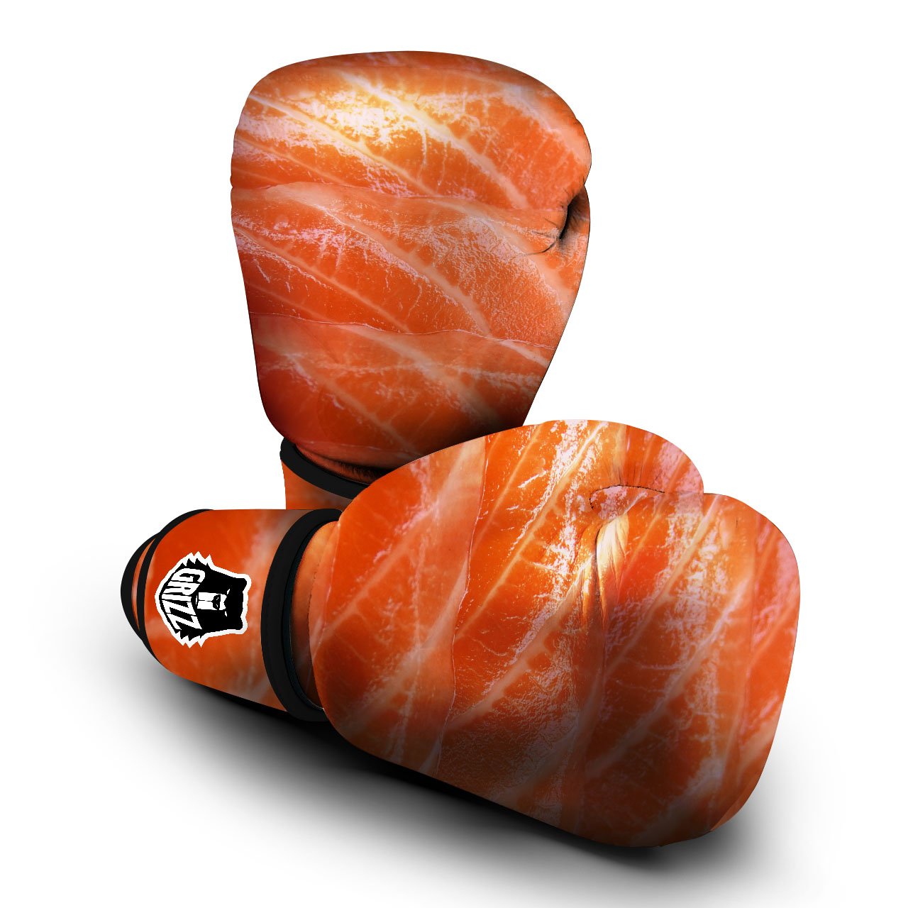 Salmon Print Boxing Gloves-grizzshop