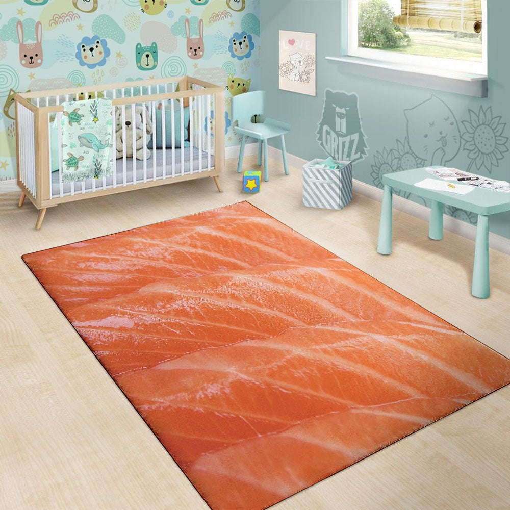 Salmon Print Floor Mat-grizzshop