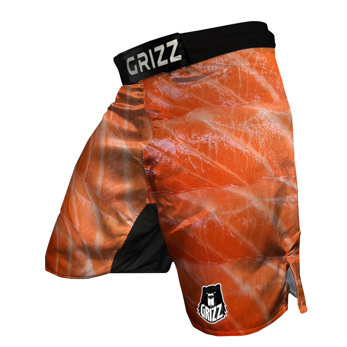 Salmon Print MMA Shorts-grizzshop