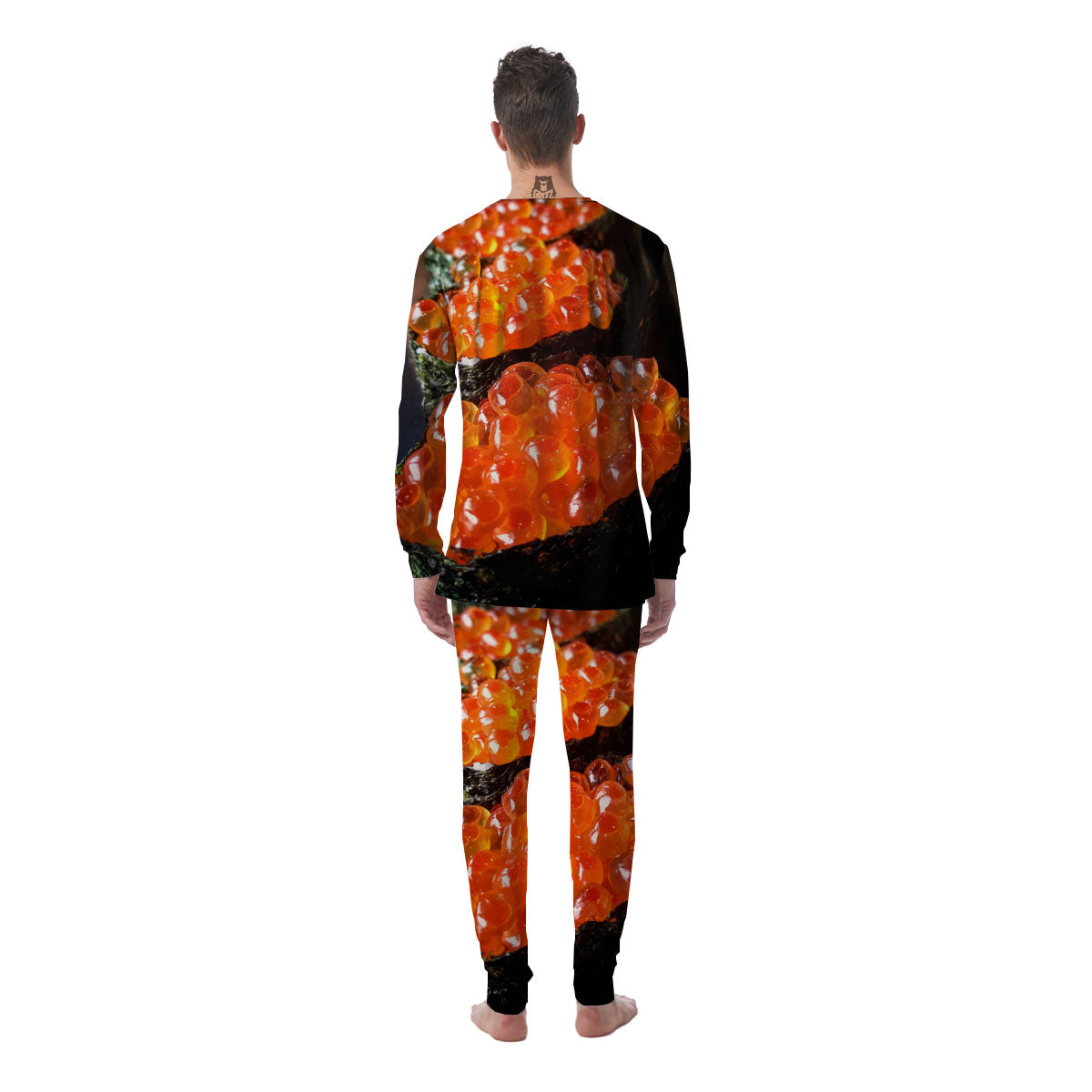 Salmon Roe Sushi Print Men's Pajamas-grizzshop