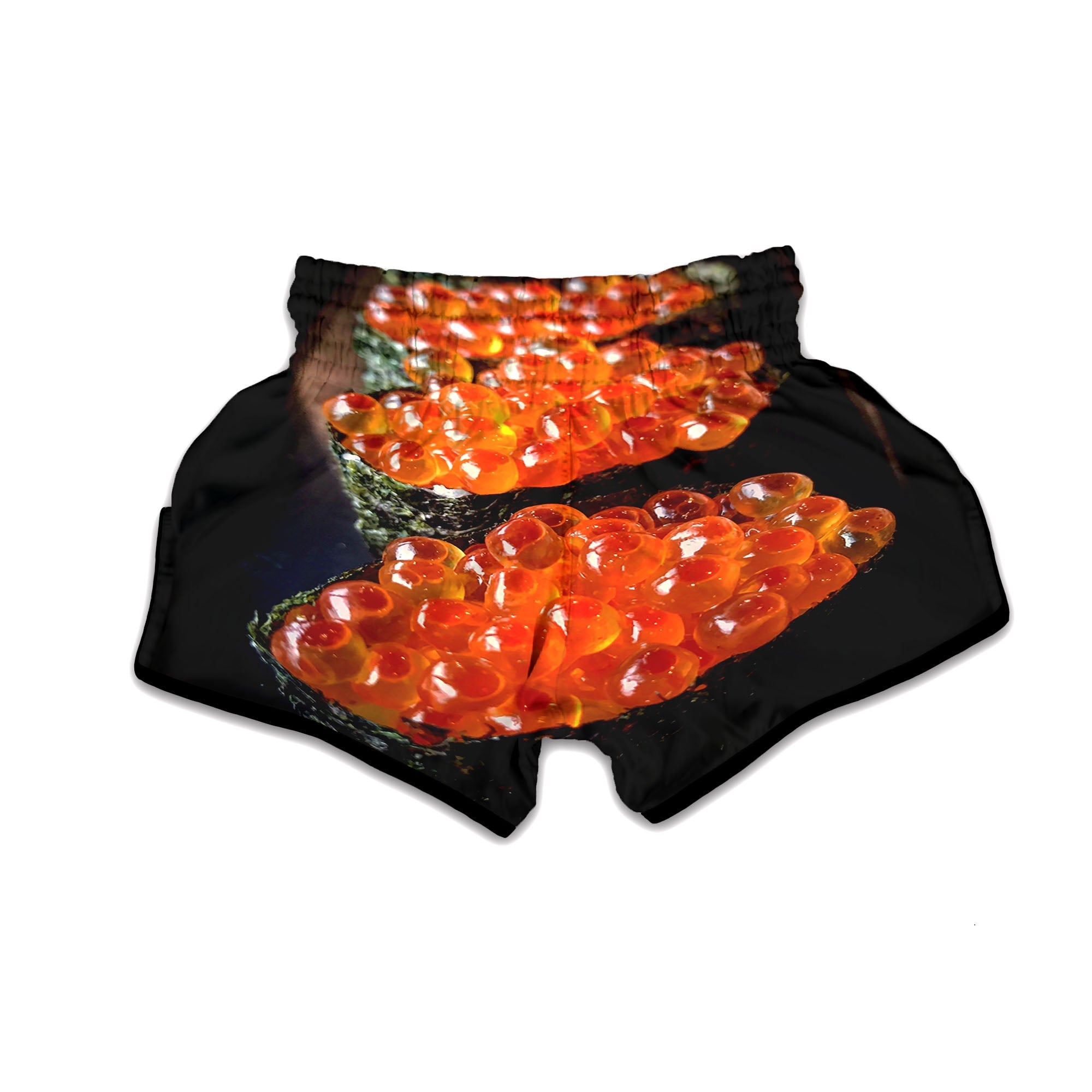 Salmon Roe Sushi Print Muay Thai Boxing Shorts-grizzshop