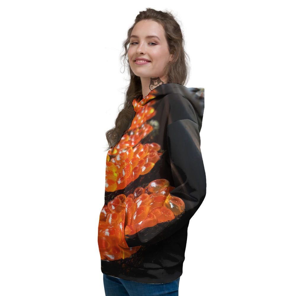 Salmon Roe Sushi Print Women's Hoodie-grizzshop