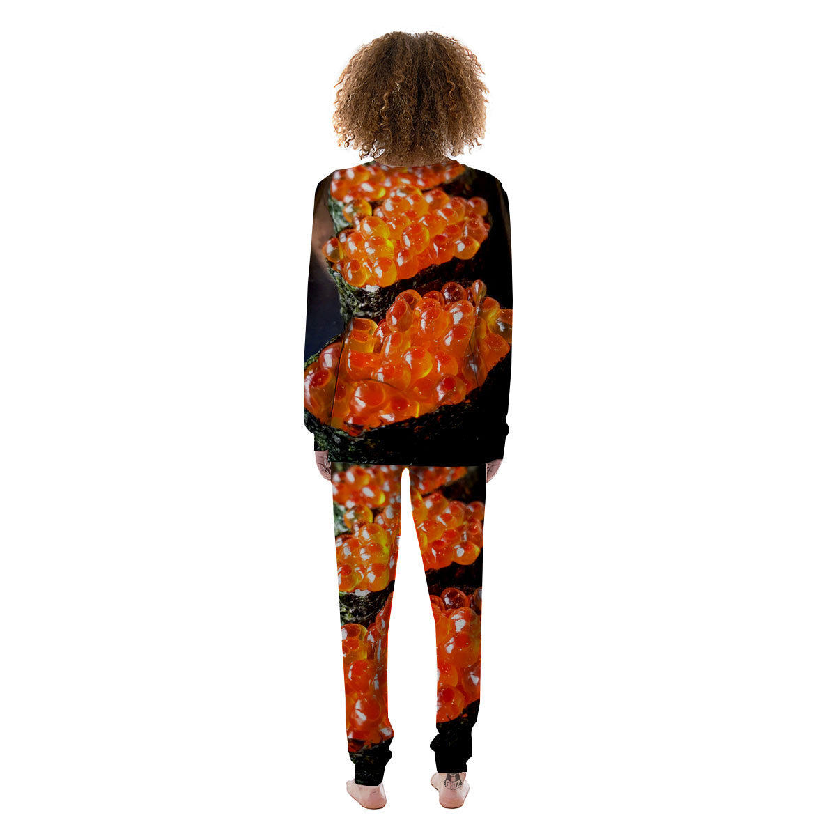 Salmon Roe Sushi Print Women's Pajamas-grizzshop