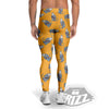 Samurai Cat Print Pattern Men's Leggings-grizzshop