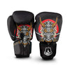 Samurai Demon Print Boxing Gloves-grizzshop