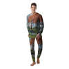 Samurai Fantasy Print Men's Pajamas-grizzshop