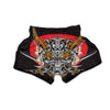 Samurai Ghost Japanese Print Muay Thai Boxing Shorts-grizzshop