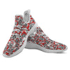 Samurai Japanese Print Pattern White Athletic Shoes-grizzshop