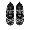 Samurai Mask Silver Print Black Sneaker-grizzshop