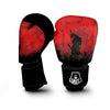 Samurai Red Sun Print Boxing Gloves-grizzshop