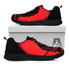 Samurai Red Sunset Print Black Sneaker-grizzshop