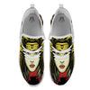 Samurai Woman Japanese Print White Athletic Shoes-grizzshop