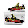 Samurai Woman Japanese Print White Athletic Shoes-grizzshop