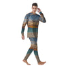 Sand Beach And Sunset Print Men's Pajamas-grizzshop