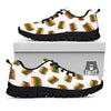 Sandwiches White Print Pattern Black Sneaker-grizzshop