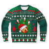 Santa Bowling Ugly Christmas Sweater-grizzshop
