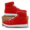 Santa Christmas Gift Print Pattern High Top Sneakers-grizzshop