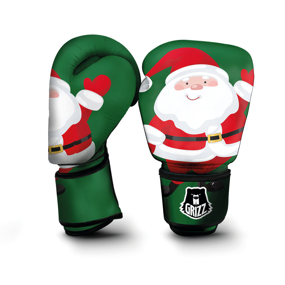 Santa Claus Cartoon Print Boxing Gloves-grizzshop