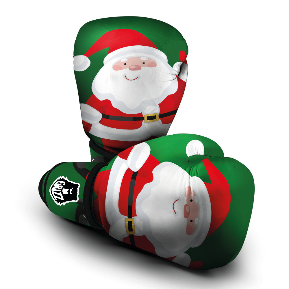 Santa Claus Cartoon Print Boxing Gloves-grizzshop