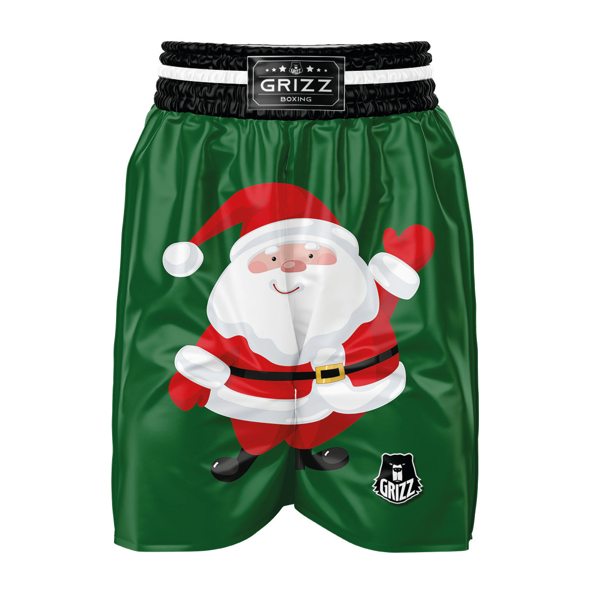 Santa Claus Cartoon Print Boxing Shorts-grizzshop