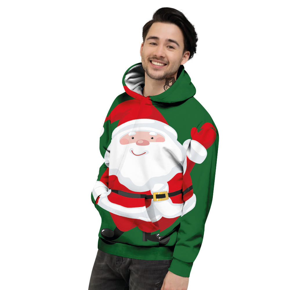 Santa Claus Cartoon Print Men's Hoodie-grizzshop