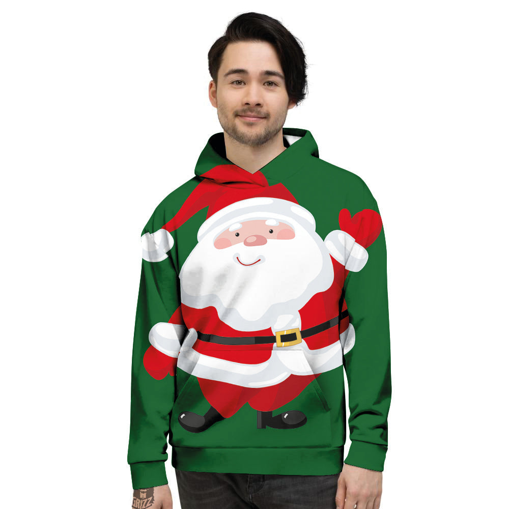 Santa Claus Cartoon Print Men's Hoodie-grizzshop