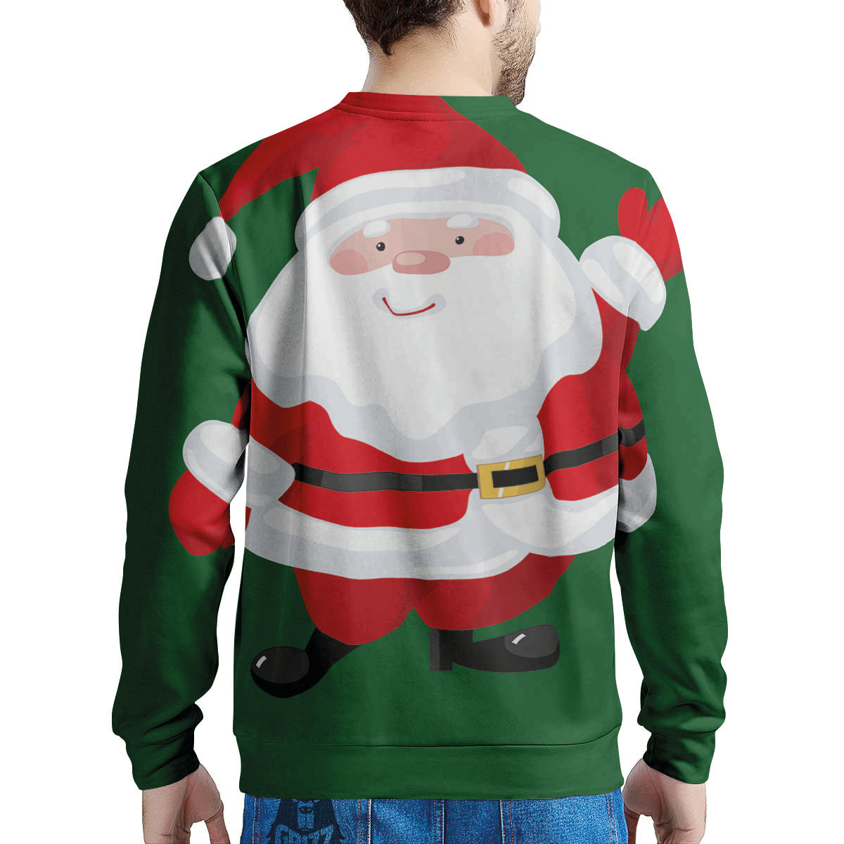Santa Claus Cartoon Print Men's Sweatshirt-grizzshop