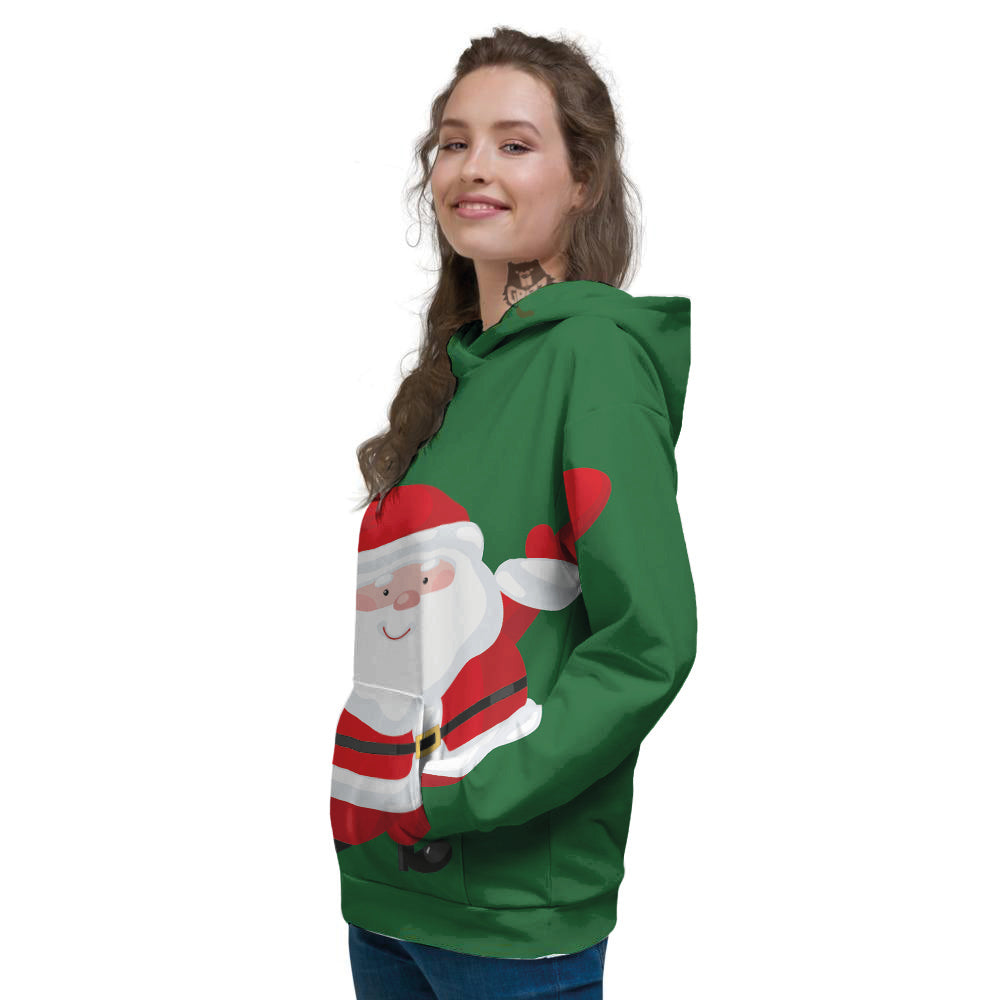 Santa Claus Cartoon Print Women's Hoodie-grizzshop