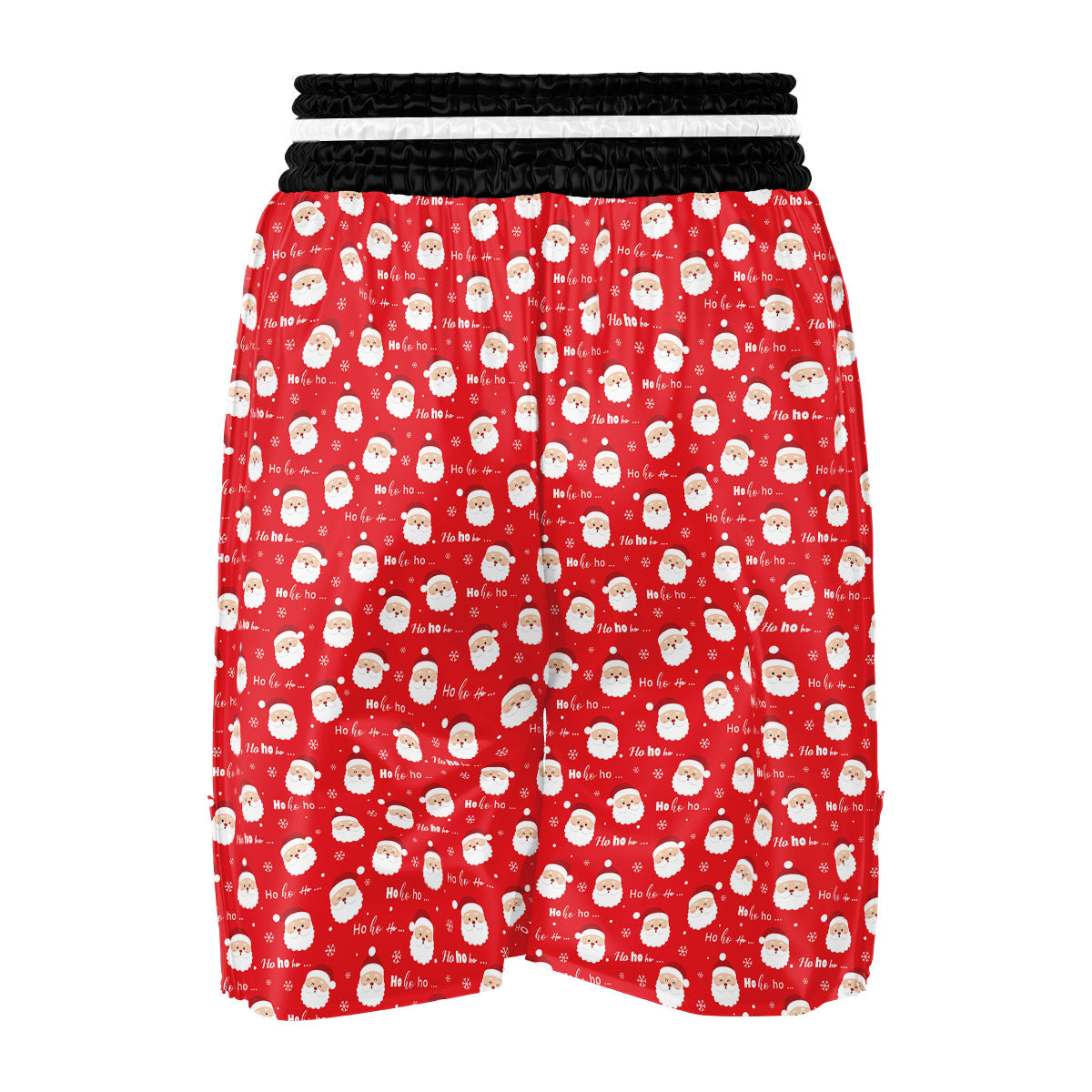 Santa Claus Christmas Print Pattern Boxing Shorts-grizzshop
