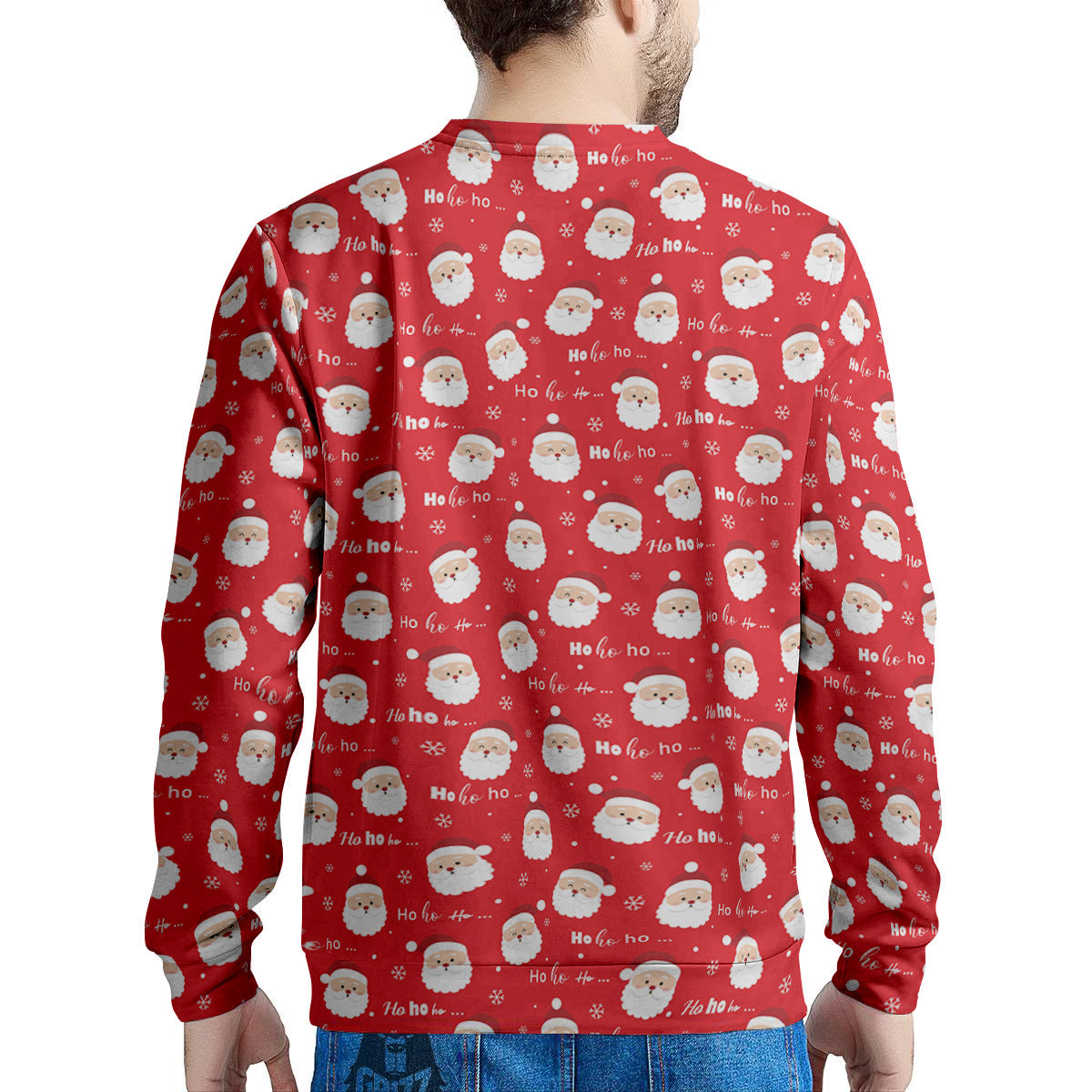 Santa Claus Christmas Print Pattern Men's Sweatshirt-grizzshop