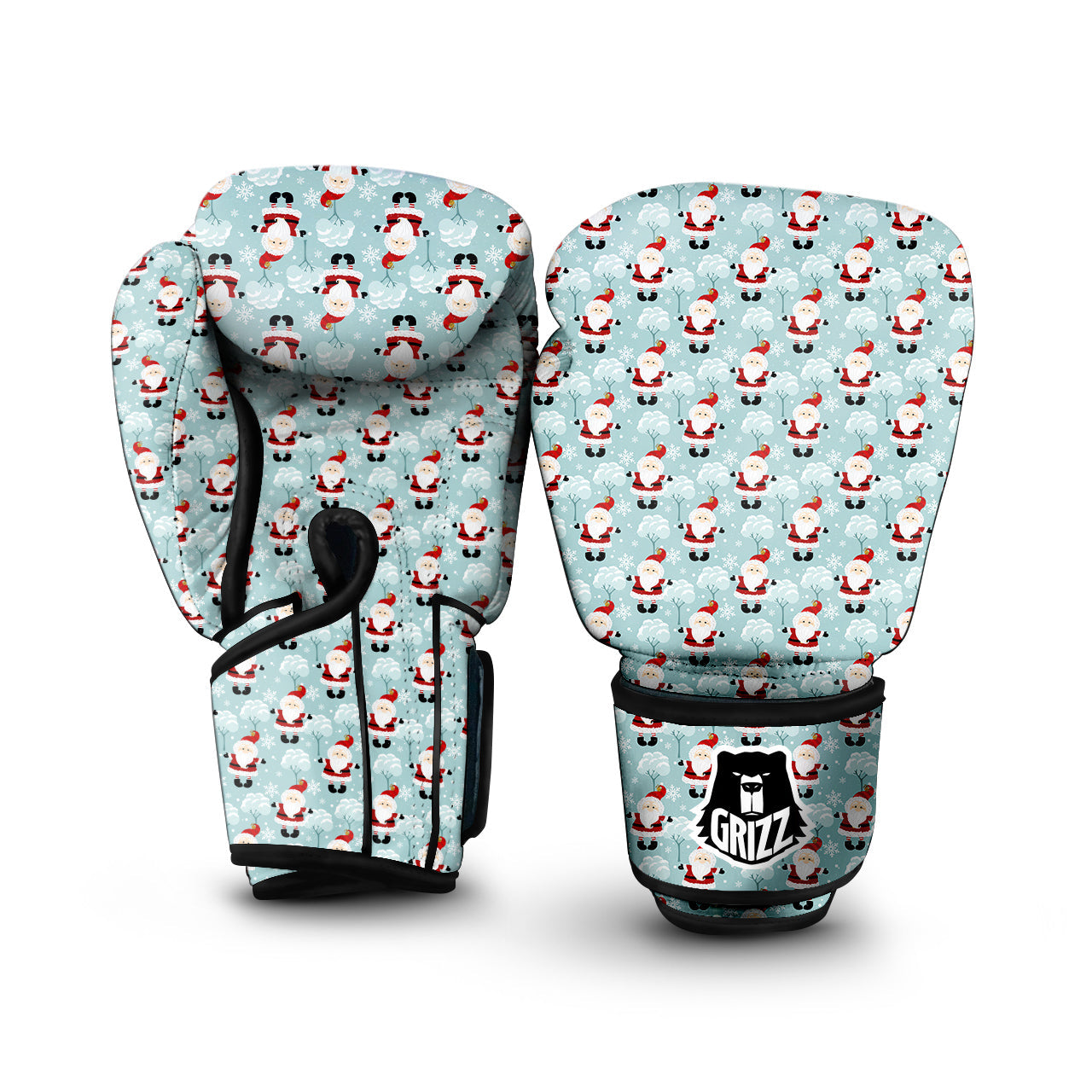 Santa Claus Cute Print Pattern Boxing Gloves-grizzshop