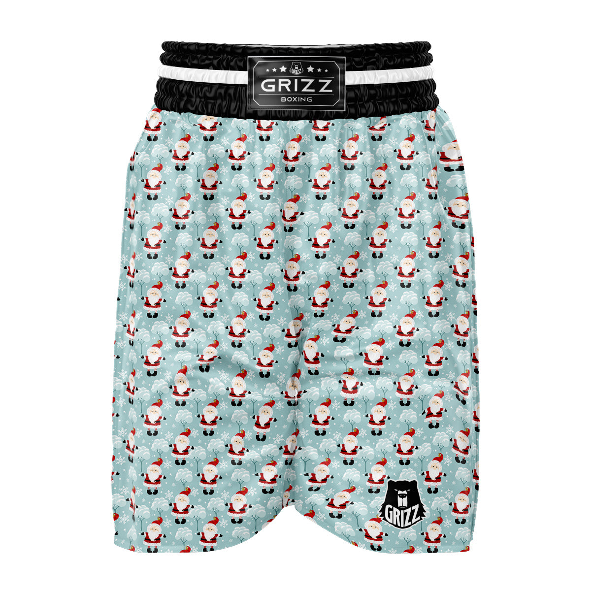 Santa Claus Cute Print Pattern Boxing Shorts-grizzshop