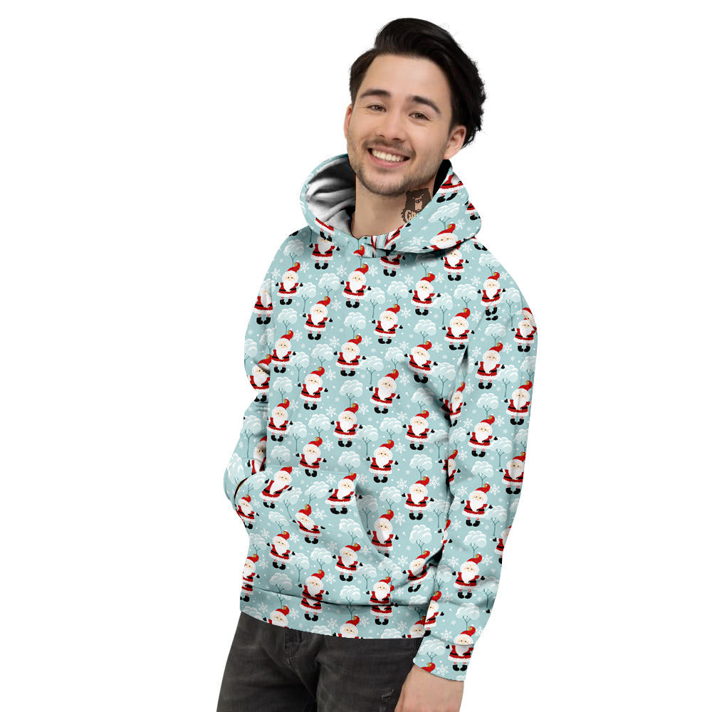 Santa Claus Cute Print Pattern Men's Hoodie-grizzshop
